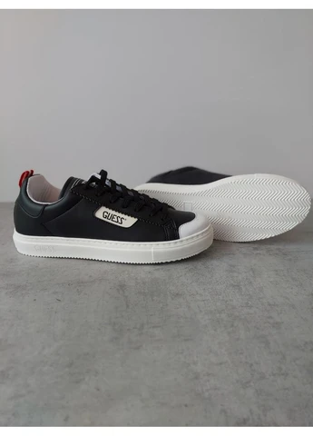 Черные мужские кеды черные eu 40 us 7.5 стелька 26,5 см Guess