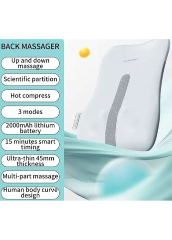 Массажная роликовая подушка R16 массажер для спины для шеи и тела на кресло. BenBo (361220283)