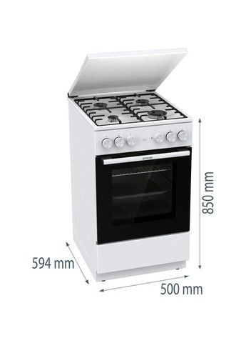 Плита комбінована GK5A22WH Gorenje (316660332)