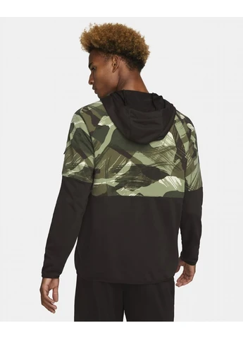 Толстовка Dri-Fit Fleece Black/Green Dq4790-220 Nike (399395821)