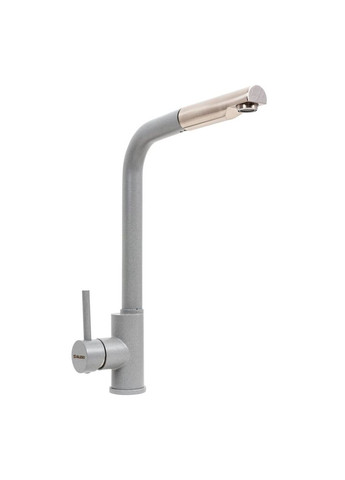 Кухонний змішувач з висувною лійкою Q411B Сірий металік Valeso (336934608)