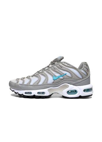 Серые демисезонные кроссовки мужские nike air max tn grey waterproof найк аир макс тн плюс No Brand