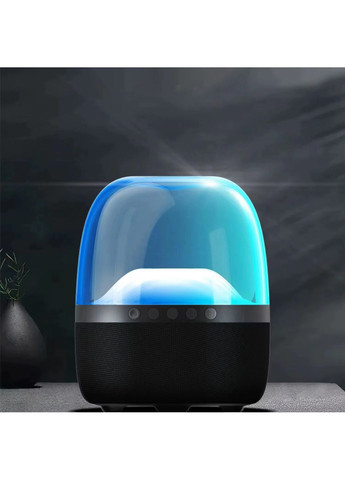 Портативна Bluetooth колонка з LED-підсвічуванням акумуляторна компактна з підтримкою AUX 2000 mAh (BK137) No Brand (360867129)