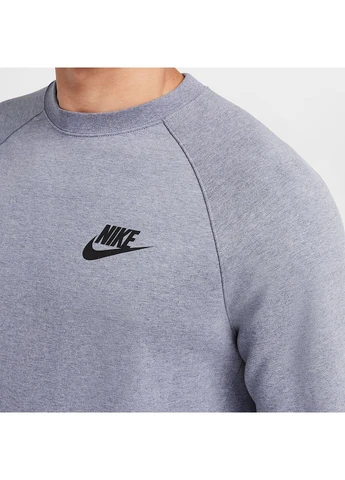 Серый свитшот nsw tech fleece crew grey dd5257-451 Nike (398013876)