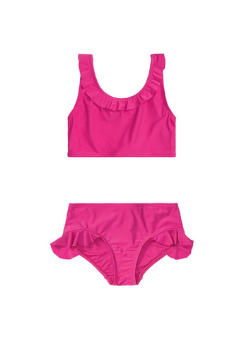 Розовый купальник раздельный с рюшами для девочки 375240 Pepperts