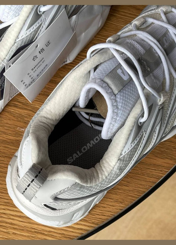 Серые всесезонные кроссовки Vakko Salomon XT-6 White Grey 145464