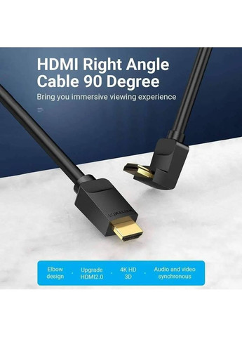 Кабель HDMI - HDMI V 2.0 (M/M), 2 м, Black (AARBH) Vention (372011744)