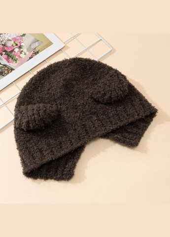 Шапка-капюшон капор тедди с ушками One Size (0444) No Brand (358052703)