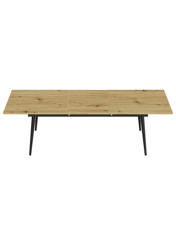 Стіл журнальний трансформер Dandi Small 45x120(160)x60 Чорний метал ДСП Дуб Артізан 16 мм (FRD-106792) Ferrum-decor (353501398)