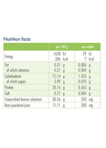 Colostro Noni 1,8 g 24 sachet Guna (349443706)