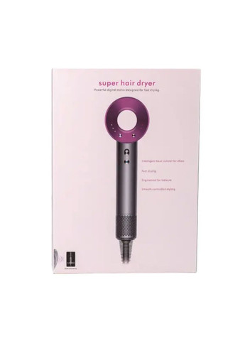 Фен стайлер для волос 5 в 1 Supersonic Premium 1600Вт 5 насадок 3 режима скорости с ионизацией Розовый PH770P Energy MAX (368669593)