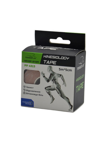 Кінезіологічний тейп 4315 Бежевий 5cм*5м (A-011827) PowerPlay (314810896)