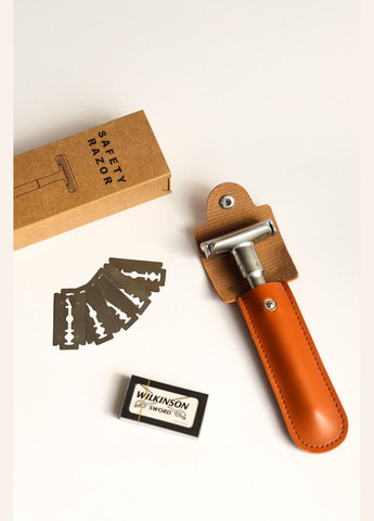 Регульована безпечна бритва з магнітною кришкою із чохлом зберігання бритви та 5 лезами No Brand (313587575)