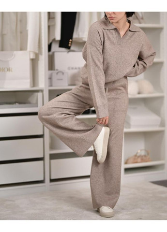 Жіночий в'язаний костюм беж No Brand (369624553)
