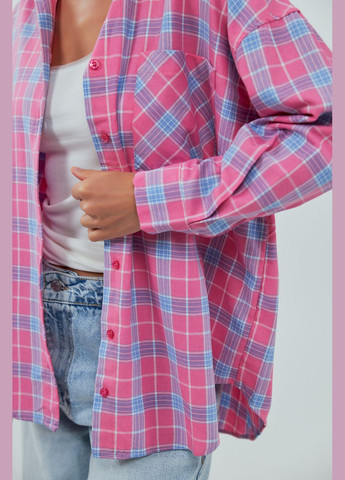 Жіноча сорочка в клітку з кишенею Lurex (343277269)