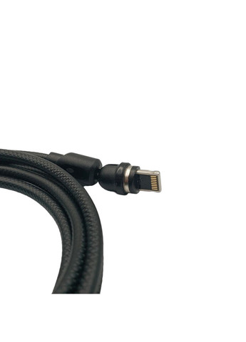Магнітний кабель 2 в 1 / Lightning (Iphone) - USB / 540 градусів / Круглий / 200 см. / Чорний Uslion (335257254)