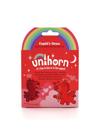Вибратор-единорожка Cupid's Beau, массажировочный язычок-сердечко - CherryLove Unihorn (369666155)