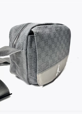 Большая сумка через плечо, унисекс, серого цвета. No Brand Мессенджер (322768069)