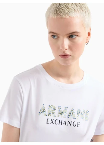Футболка 8533672 Белый QZ3527 Armani Exchange - (386014171)