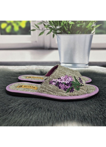 Сиреневые тапочки домашние Белста