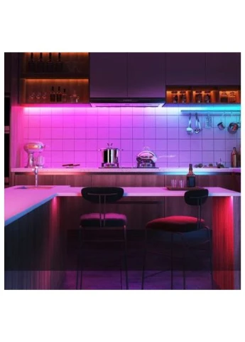 Світлодіодна стрічка RGBIC Basic Wi-Fi + Bluetooth LED Strip Light 5м Білий (H618A3D1) Govee RGBIC Basic Wi-Fi + Bluetooth LED Strip Light 5м Б (400151565)