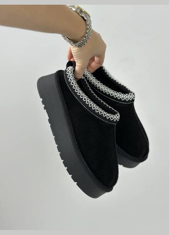 Замшевые короткие угги с вышивкой, угги сабо, низкие угги в стиле ugg tazz slipper Hengji (306515755)
