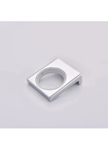 Стакан настінний Koer AS-0103-01 хром глянець скло 12х8х8 см No Brand (402455624)