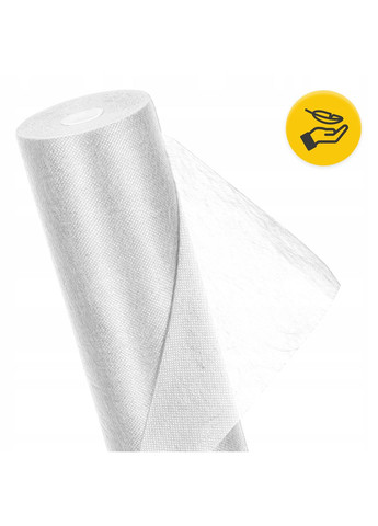 Простирадло одноразове 50 м x 60 см в рулоні 14 г/м² White () 4FIZJO P-5905973406789 (361894228)