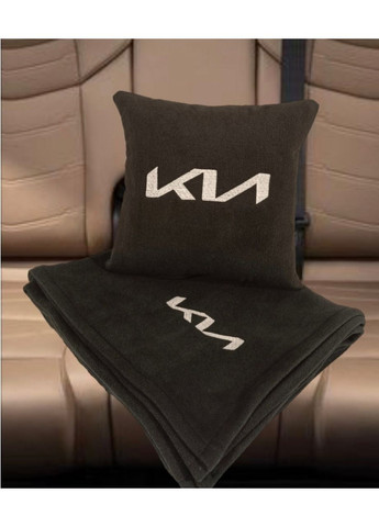 Автомобільний плед і подушка з вишивкою логотипа "KIA" плед 1.5*1.8 м No Brand (369717594)