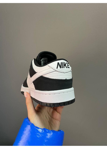 Чорні Осінні кросівки чоловічі nike sb dunk low retro white black найк сб данк No Brand