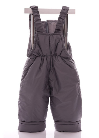 Серый зимний комбинезон на синтепоне для мальчикка с принтом самолетика евро ноль серый 86 см (27715) BABYKROHA