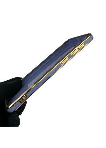 Чехол для Galaxy A50s SM-A507F с защитой камеры с золотой окантовкой на самсунг а50с синий gs1 Samsung (366232026)