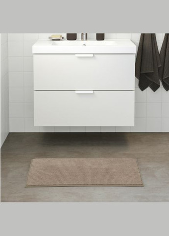Коврик для ванной темнобежевый 50х80 см IKEA (273229212)