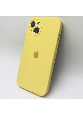 Чохол для iPhone 13 full camera силіконовий на айфон 13 мікрофібра Yellow Silicone Case (373979094)