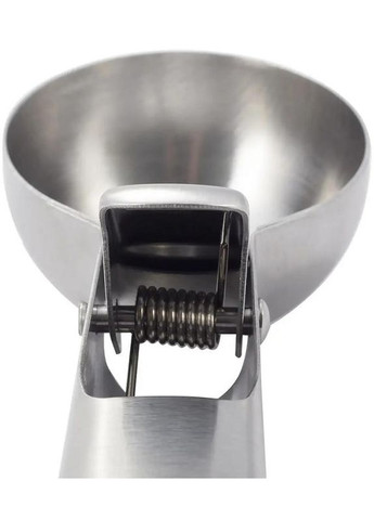 Ложка для мороженного из нержавеющей стали 18см с выталкивателем для подачи шариков десерта порционная ложка Kamille (368987444)