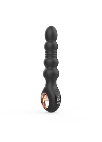 Анальный вибратор с пульсацией Thor Thrusting Anal Plug, 2 мотора Loviss (398328971)
