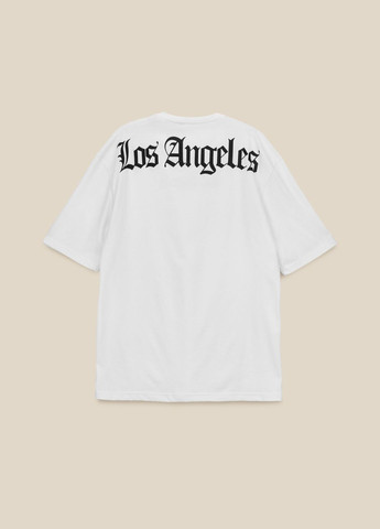 Біла футболка з принтом los angeles чоловіча p-mb02303 shop (2000990540584) LAWA