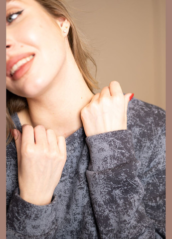 Теплый костюм серого цвета из турецкой тринитки на флисе, No Brand 7030 (316703288)