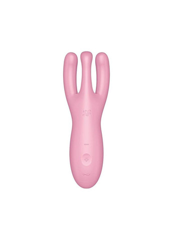 Клиторальный смарт-вибратор Threesome 4 с тремя кончиками (Pink) Satisfyer (371390902)