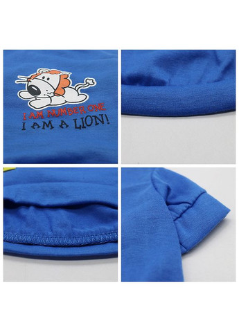 Футболка для котів Pet Style "Я ЛЕВ" Синя XL No Brand - (323233547)