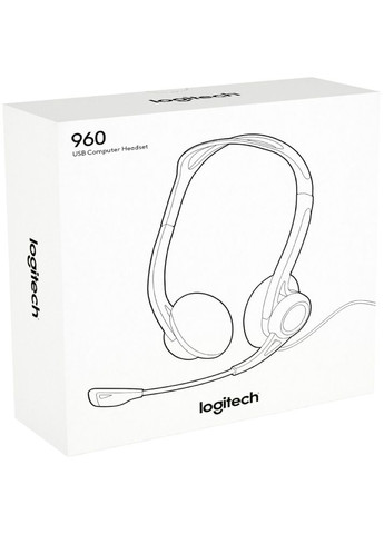 Гарнитура Headset PC 960 Stereo Headset USB, OEM Logitech (306919594)