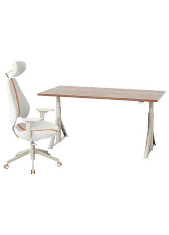Письмовий стіл і стілець ІКЕА IDASEN / GRUPPSPEL 160х80 см (s59441681) IKEA (278406189)