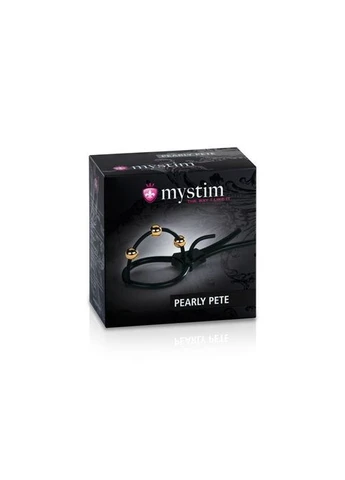Утяжка для пениса Pearly Pete с тремя шариками CherryLove Mystim (282710454)