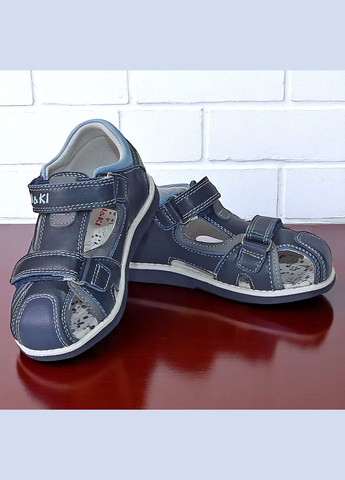 Ортопедичні закриті босоніжки для хлопчика сандалії на липучках Biki (335077417)