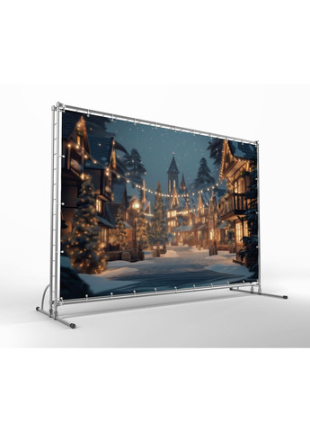 Фотозона Ночной город и зимние огоньки – №46583 Vinylpex (369930263)