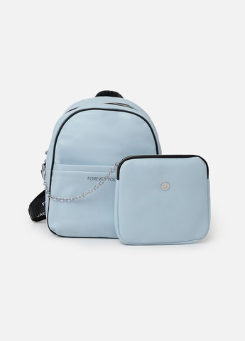 Женский рюкзак с сумочкой на цепочке цвет голубой ЦБ-00244041 Johnny (280806087)