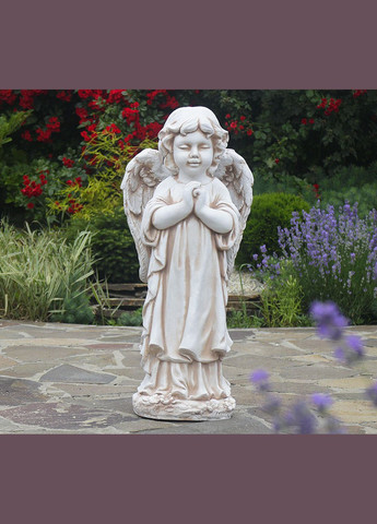 Садова фігура Ангел, що молиться стоячи 72x24x25 см (ССП12091 Крем) Гранд Презент (284419190)