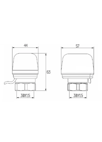 Сервопривод 220V тип відкритий No983 (NA) Icma (397020682)