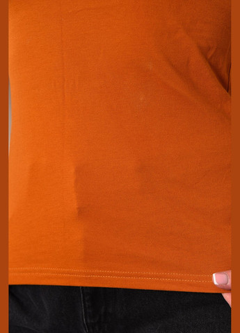 Теракотова літня футболка жіноча поло теракотового кольору Let's Shop