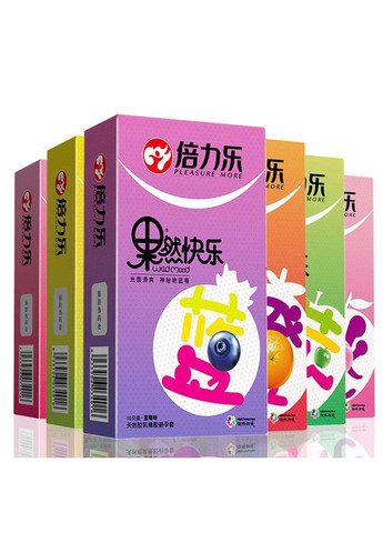 Презерватив Beilile Blueberry зі смаком чорниці 10 шт. HBM Group (284279074)